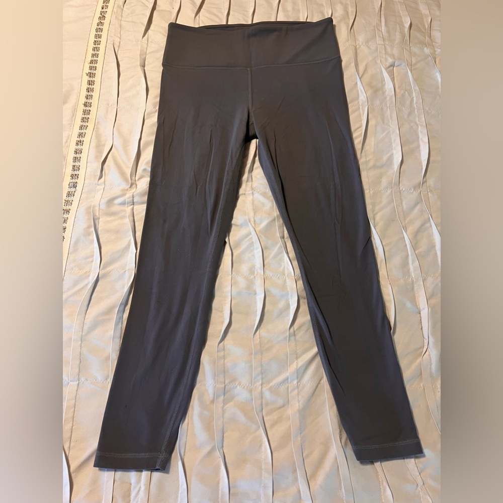 Athleta Women's Size Medium Skinny Crop Leggings Gray Gym Yoga Running